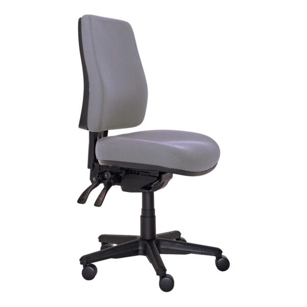 Buro Roma high back office chair in charcoal, Perth ergonomic seating