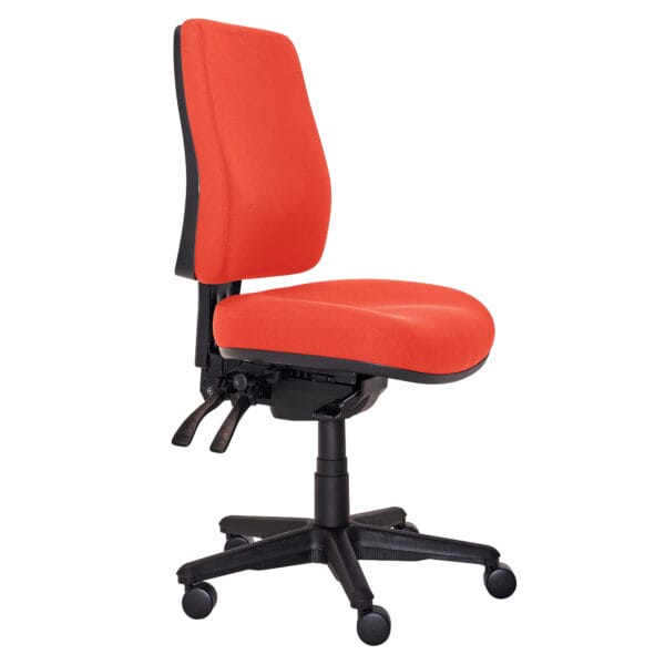 Buro Roma high back office chair in red, Perth ergonomic seating