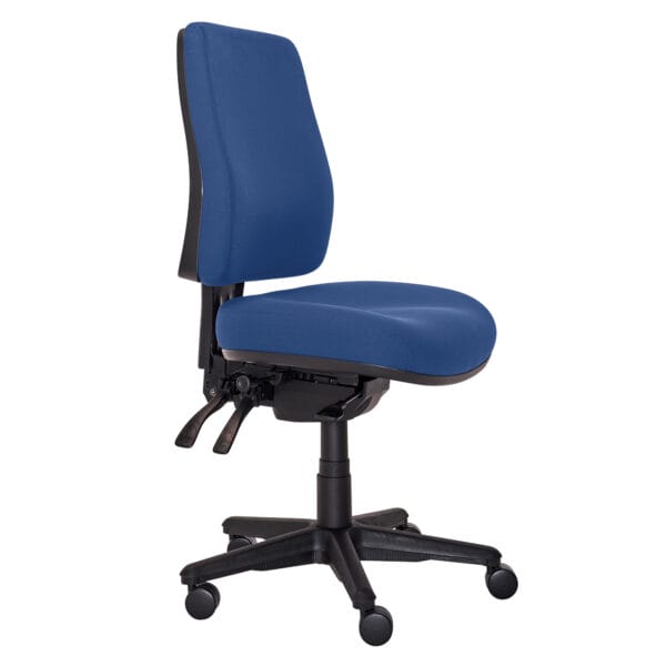Buro Roma high back office chair in dark blue, Perth ergonomic seating