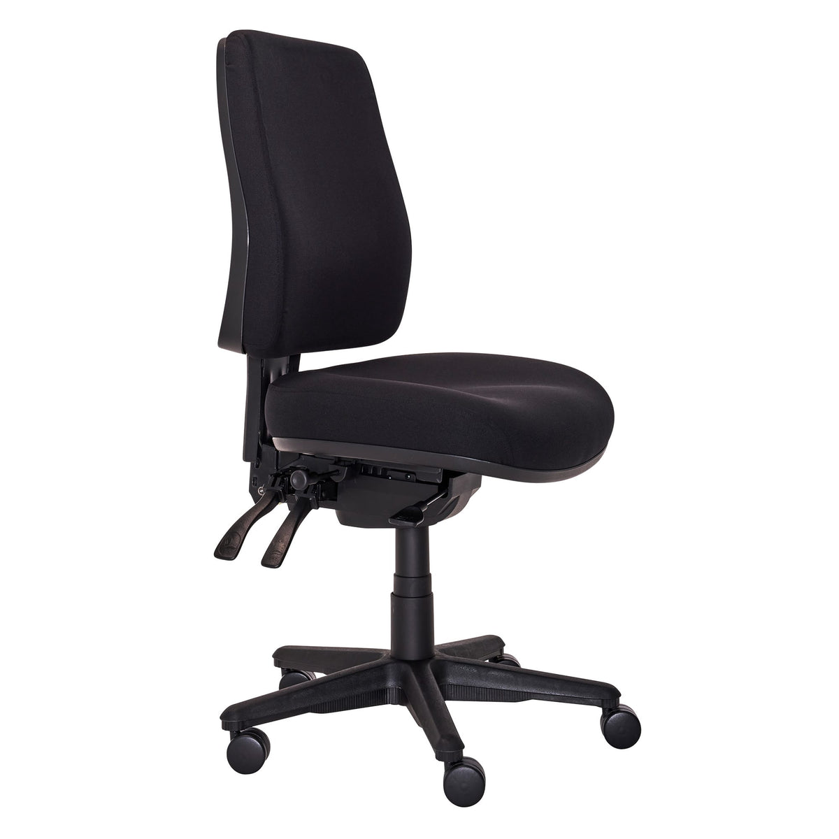 Buro Roma high back office chair in black, Perth ergonomic seating