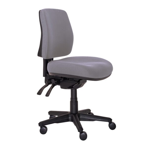Buro Roma mid back office chair in charcoal, Perth ergonomic seating