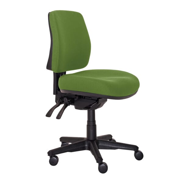 Buro Roma mid back office chair in green, Perth ergonomic seating