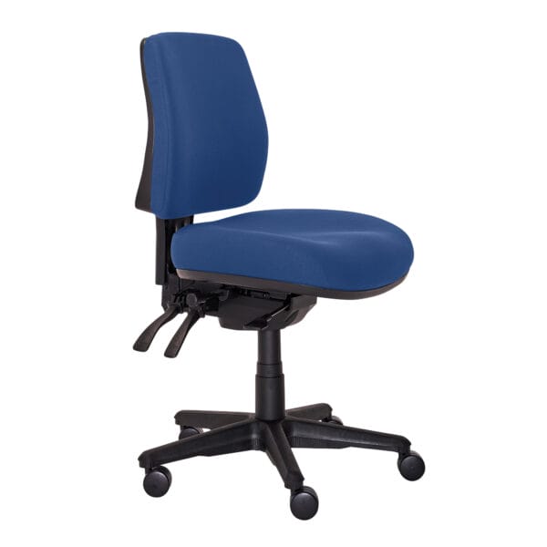 Buro Roma mid back office chair in dark blue, Perth ergonomic seating